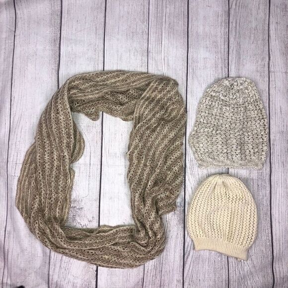 Apt. 9 Accessories - apt9, infinity scarf & 2 Charlotte Russe beanies